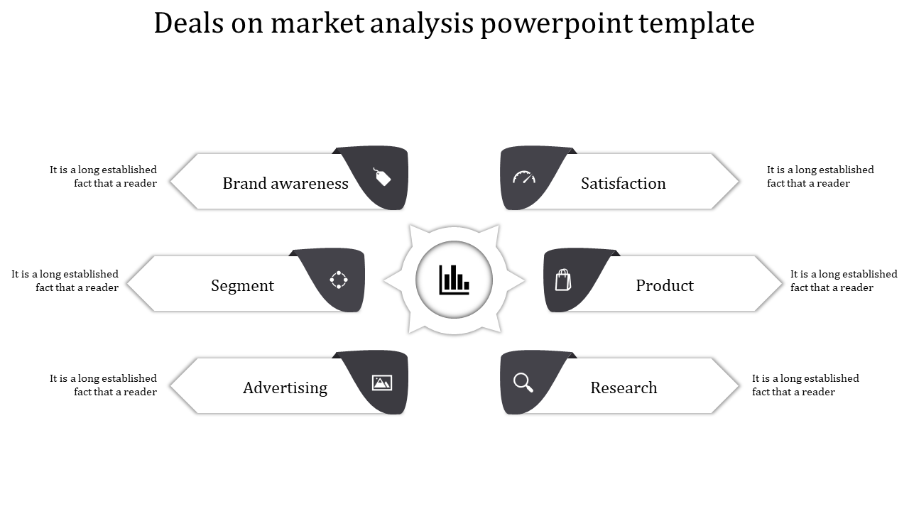 market analysis powerpoint template-gray